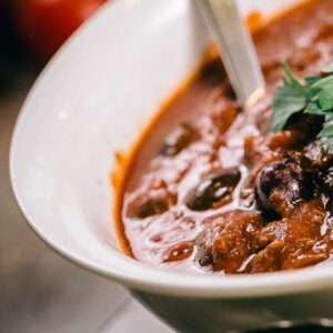 Pork and chorizo braise