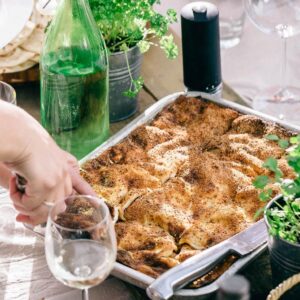 Beef lasagne